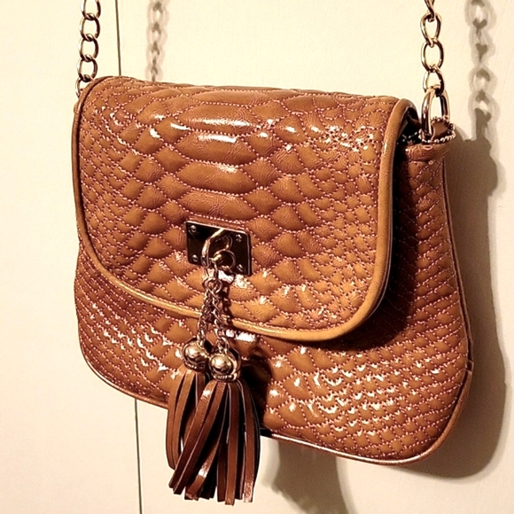 Big Buddha quilted crossbody bag with tassles - Picture 2 of 8